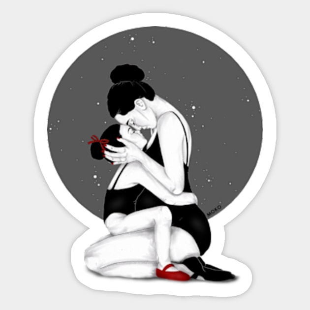 mothers and daughters Sticker by MOKO